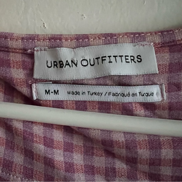 Urban Outfitters UO Zina Gingham Wrap Midi Dress Medium Women’s Purple - Picture 6 of 8